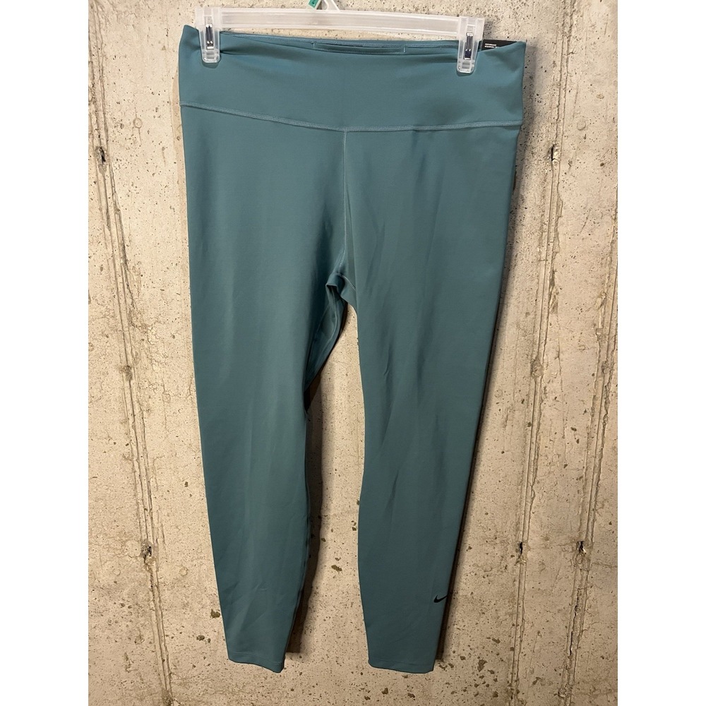 NWT WOMENS NIKE ONE DRI-FIT TIGHT FIT GREEN‎ LEGGINGS SIZE XXL
